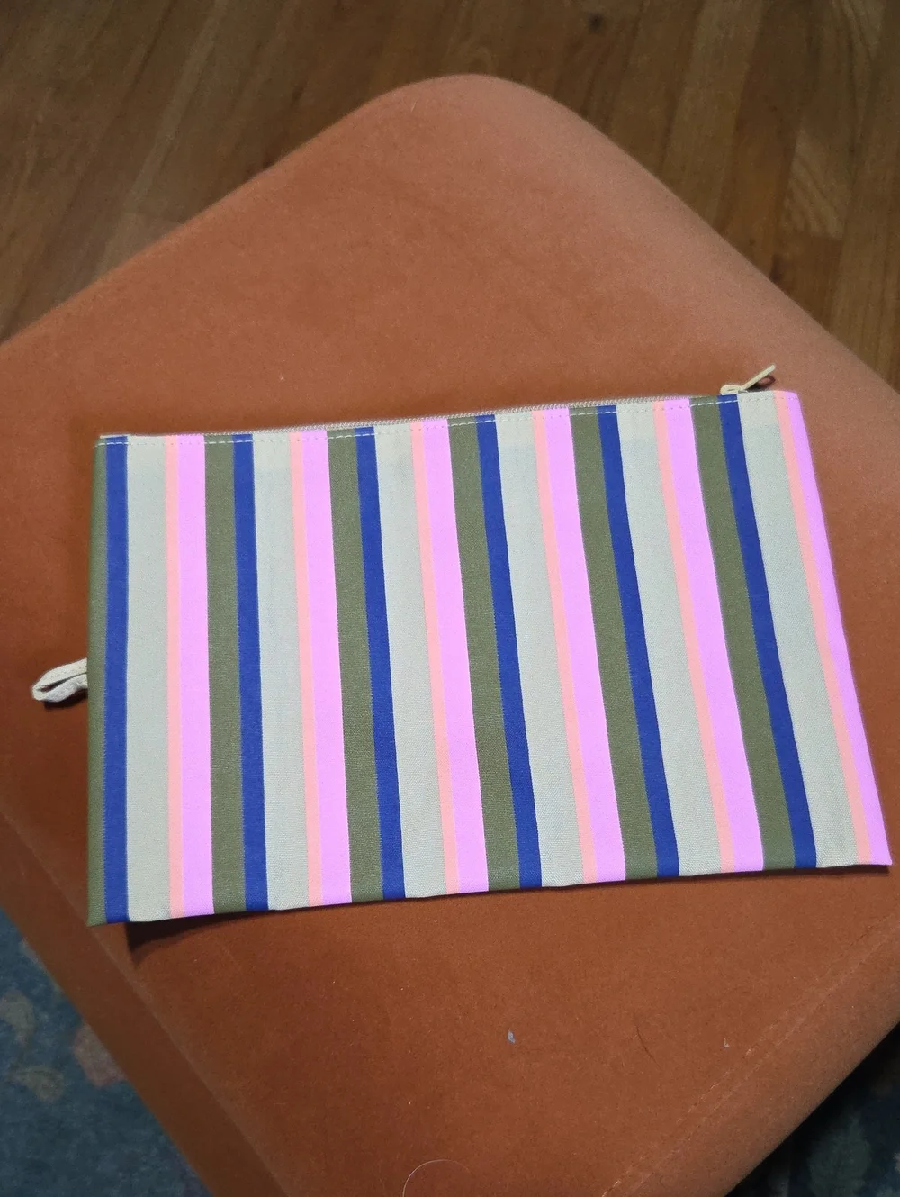 BAGGU Large Flat Pouch - Candy Shop Stripes
